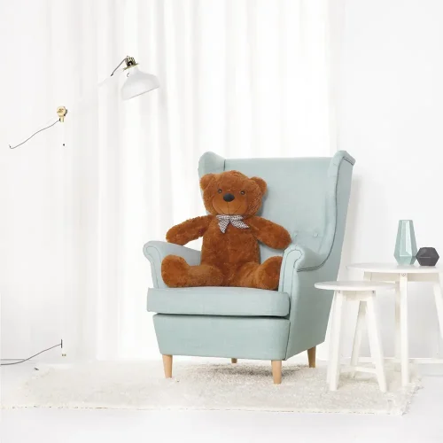 Teddyway Popo Big Plush Teddy Bear Giant XXL, Soft Toy, 100 Cm, 39 Inches, 3.3 Feet, Light Brown - Teddyway