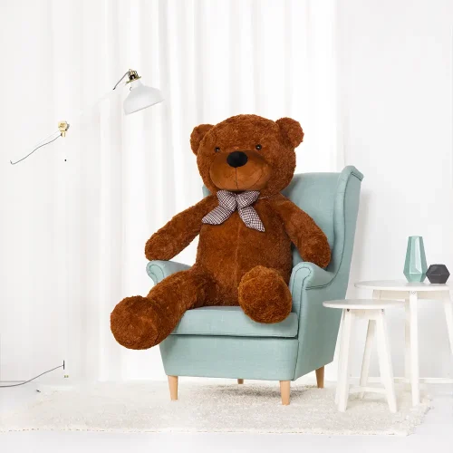 Teddyway Popo Big Plush Teddy Bear Giant XXL, Soft Toy, 100 Cm, 39 Inches, 3.3 Feet, Light Brown - Teddyway