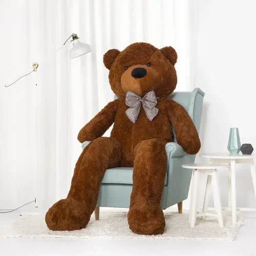 Teddyway Popo Big Plush Teddy Bear Giant XXL, Soft Toy, 100 Cm, 39 Inches, 3.3 Feet, Light Brown - Teddyway