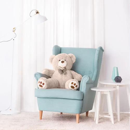 Teddyway Bobo Big Plush Teddy Bear Giant XXL, Soft Toy, 100 Cm, 39 Inches, 3.3 Feet, Light Brown - Teddyway