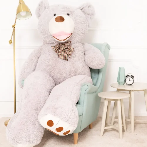 Teddyway Bobo Big Plush Teddy Bear Giant XXL, Soft Toy, 100 Cm, 39 Inches, 3.3 Feet, Light Brown - Teddyway