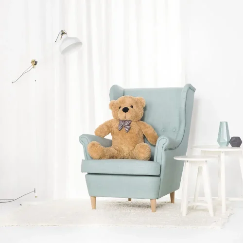 Teddyway Popo Big Plush Teddy Bear Giant XXL, Soft Toy, 100 Cm, 39 Inches, 3.3 Feet, Light Brown - Teddyway