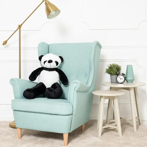 Teddyway Vovo Big Plush Panda Giant XXL, Soft Toy, 100 Cm, 39 Inches, 3.3 Feet, Black White - Teddyway