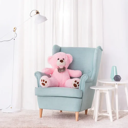 Teddyway Bobo Big Plush Teddy Bear Giant XXL, Soft Toy, 100 Cm, 39 Inches, 3.3 Feet, Light Brown - Teddyway
