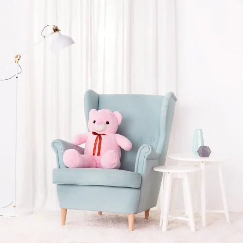 Big Plush Teddy Bear, Soft Toy, 100 Cm, 39 Inches, 3.3 Feet, Light Brown, Toto - Teddyway