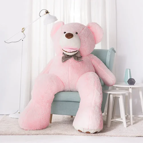 Teddyway Bobo Big Plush Teddy Bear Giant XXL, Soft Toy, 100 Cm, 39 Inches, 3.3 Feet, Light Brown - Teddyway