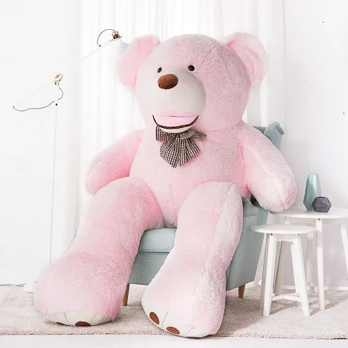 Teddyway Bobo Big Plush Teddy Bear Giant XXL, Soft Toy, 100 Cm, 39 Inches, 3.3 Feet, Light Brown - Teddyway