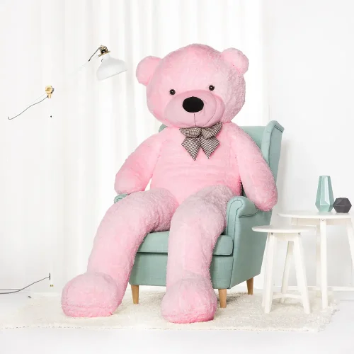 Teddyway Popo Big Plush Teddy Bear Giant XXL, Soft Toy, 100 Cm, 39 Inches, 3.3 Feet, Light Brown - Teddyway