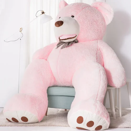 Teddyway Bobo Big Plush Teddy Bear Giant XXL, Soft Toy, 100 Cm, 39 Inches, 3.3 Feet, Light Brown - Teddyway
