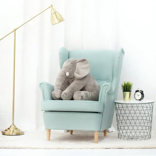 Teddyway Hogo Plush Elephant, Soft Toy, 70 Cm, 27 Inches, 2.3 Feet, Gray - Teddyway