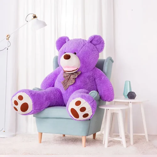 Teddyway Bobo Big Plush Teddy Bear Giant XXL, Soft Toy, 100 Cm, 39 Inches, 3.3 Feet, Light Brown - Teddyway