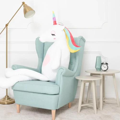 Teddyway Fefo Big Plush Unicorn Giant XXL, Soft Toy, 120 Cm, 47 Inches, 3.9 Feet, Pink - Teddyway