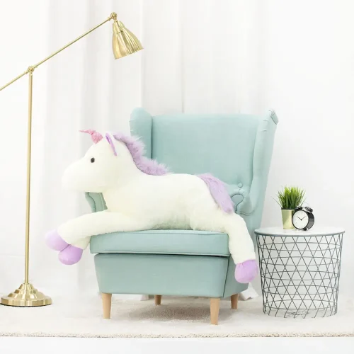 Teddyway Soso Plush Unicorn, Soft Toy, 70 Cm, 27 Inches, 2.3 Feet, Pink - Teddyway