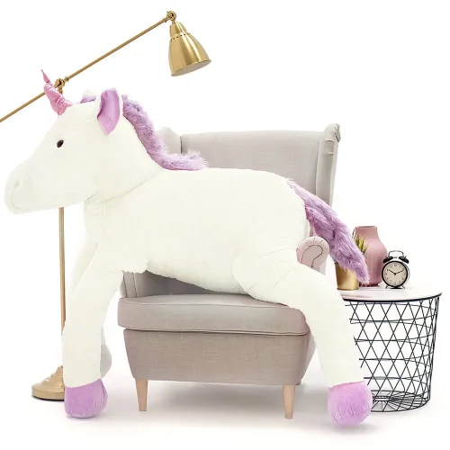Teddyway Soso Plush Unicorn, Soft Toy, 70 Cm, 27 Inches, 2.3 Feet, Pink - Teddyway
