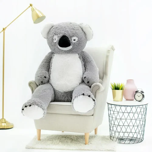 Teddyway Koko Big Plush Koala Giant XXL, Soft Toy, 100 Cm, 39 Inches, 3.3 Feet, Gray - Teddyway