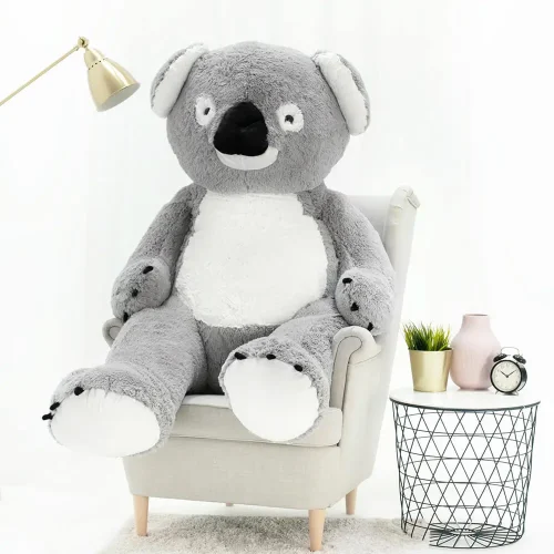 Teddyway Koko Big Plush Koala Giant XXL, Soft Toy, 100 Cm, 39 Inches, 3.3 Feet, Gray - Teddyway