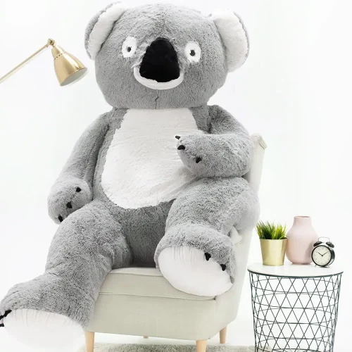 Teddyway Koko Big Plush Koala Giant XXL, Soft Toy, 100 Cm, 39 Inches, 3.3 Feet, Gray - Teddyway
