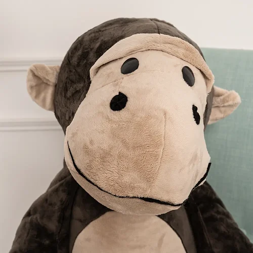 Teddyway Moto Plush Monkey, Soft Toy, 90 Cm, 35 Inches, 2.9 Feet, Dark Brown - Teddyway