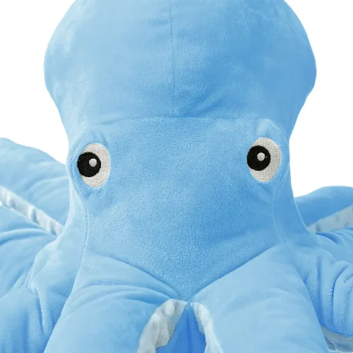 Teddyway Sodo Big Plush Squid Giant XXL, Soft Toy, 80 Cm, 31 Inches, 2.6 Feet, Blue - Teddyway