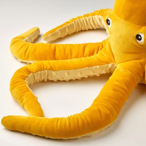 Teddyway Sodo Big Plush Squid Giant XXL, Soft Toy, 80 Cm, 31 Inches, 2.6 Feet, Blue - Teddyway