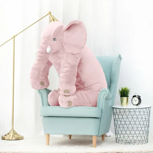 Teddyway Hogo Plush Elephant, Soft Toy, 70 Cm, 27 Inches, 2.3 Feet, Gray - Teddyway