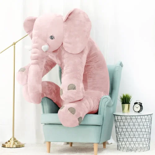 Teddyway Hogo Plush Elephant, Soft Toy, 70 Cm, 27 Inches, 2.3 Feet, Gray - Teddyway