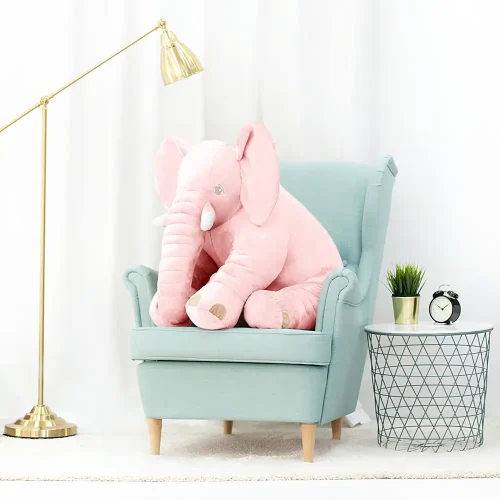 Teddyway Hogo Plush Elephant, Soft Toy, 70 Cm, 27 Inches, 2.3 Feet, Gray - Teddyway