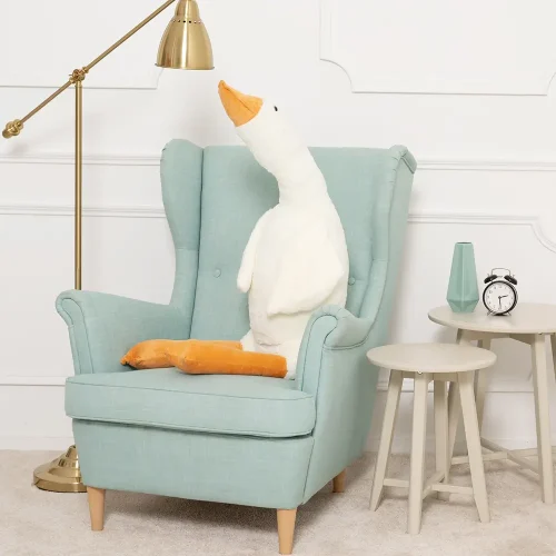 Teddyway Goso Plush Goose, Soft Toy, 90 Cm, 35 Inches, 2.9 Feet, White - Teddyway