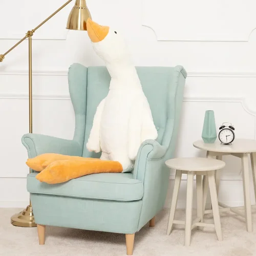 Teddyway Goso Plush Goose, Soft Toy, 90 Cm, 35 Inches, 2.9 Feet, White - Teddyway