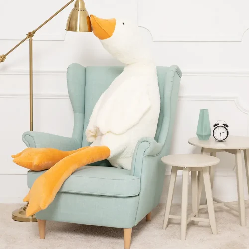 Teddyway Goso Plush Goose, Soft Toy, 90 Cm, 35 Inches, 2.9 Feet, White - Teddyway