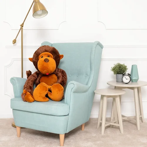 Teddyway Moko Plush Monkey, Soft Toy, 90 Cm, 35 Inches, 2.9 Feet, Brown - Teddyway