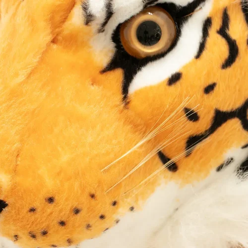 Teddyway Tigo Plush Tiger, Soft Toy, 70 Cm, 27 Inches, 2.3 Feet, Yellow - Teddyway