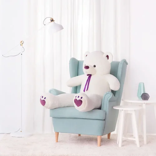 Big Plush Teddy Bear, Soft Toy, 100 Cm, 39 Inches, 3.3 Feet, Light Brown, Toto - Teddyway
