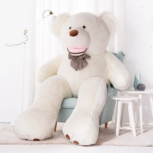 Teddyway Bobo Big Plush Teddy Bear Giant XXL, Soft Toy, 100 Cm, 39 Inches, 3.3 Feet, Light Brown - Teddyway