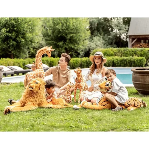 Teddyway Levo Big Plush Lion Giant XXL, Soft Toy, 130 Cm, 51 Inches, 4.3 Feet, Yellow - Teddyway