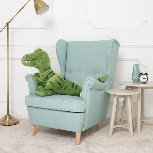 Teddyway Deno Plush Dinosaur, Soft Toy, 70 Cm, 27 Inches, 2.3 Feet, Green - Teddyway