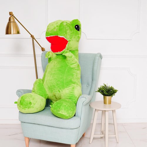 Teddyway Gogo Big Plush Dinosaur Giant XXL, Soft Toy, 160 Cm, 63 Inches, 5.2 Feet, Green - Teddyway