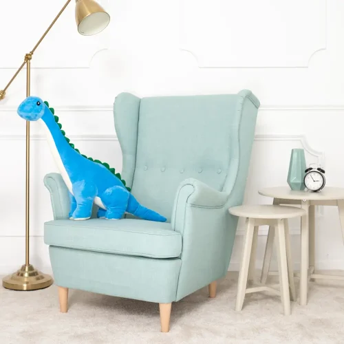 Teddyway Tobo Plush Dinosaur, Soft Toy, 80 Cm, 31 Inches, 2.6 Feet, Blue - Teddyway