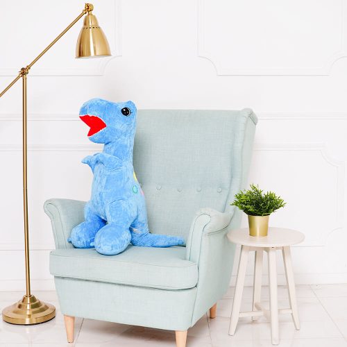 Teddyway Gogo Plush Dinosaur, Soft Toy, 90 Cm, 35 Inches, 2.9 Feet, Light Blue - Teddyway