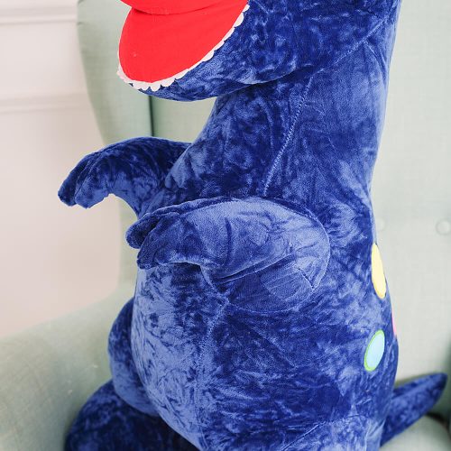 Teddyway Gogo Big Plush Dinosaur Giant XXL, Soft Toy, 160 Cm, 63 Inches, 5.2 Feet, Blue - Teddyway