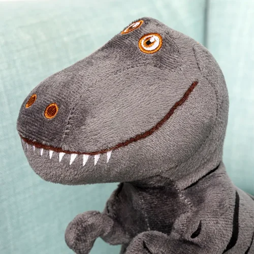 Teddyway Deno Plush Dinosaur, Soft Toy, 70 Cm, 27 Inches, 2.3 Feet, Gray - Teddyway