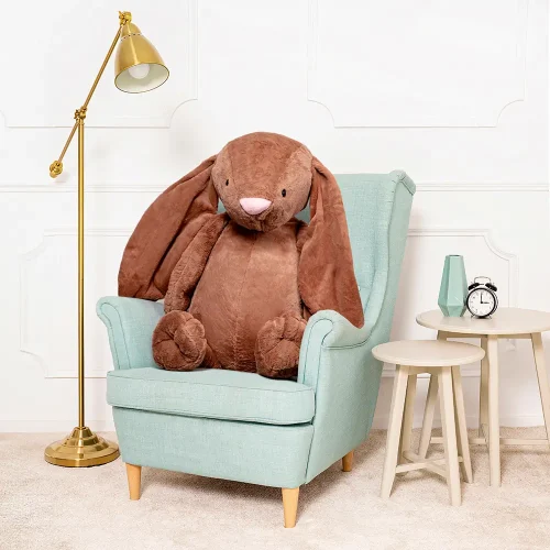 Teddyway Bani Big Plush Bunny Giant XXL, Soft Toy, 100 Cm, 39 Inches, 3.3 Feet, Brown - Teddyway