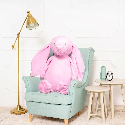 Teddyway Bani Big Plush Bunny Giant XXL, Soft Toy, 100 Cm, 39 Inches, 3.3 Feet, Dark Pink - Teddyway