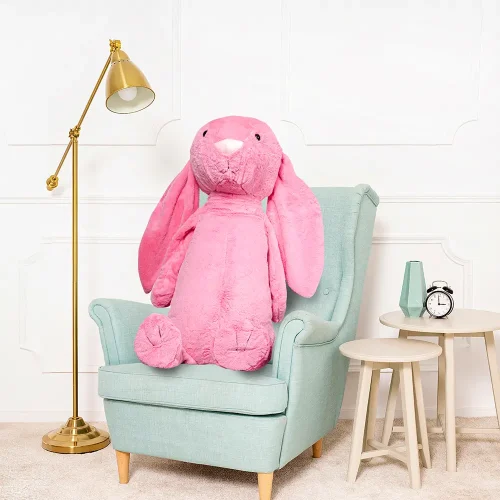 Teddyway Bani Big Plush Bunny Giant XXL, Soft Toy, 120 Cm, 47 Inches, 3.9 Feet, Bright Pink - Teddyway