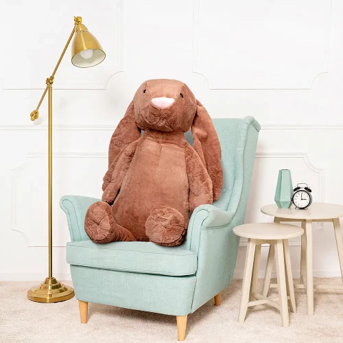 Teddyway Bani Big Plush Bunny Giant XXL, Soft Toy, 120 Cm, 47 Inches, 3.9 Feet, Brown - Teddyway