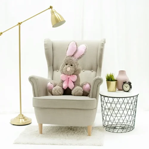 Teddyway Vuni Big Plush Bunny Giant XXL, Soft Toy, 70 Cm, 27 Inches, 2.3 Feet, Gray - Teddyway