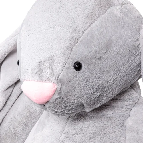 Teddyway Bani Big Plush Bunny Giant XXL, Soft Toy, 160 Cm, 63 Inches, 5.2 Feet, Dark Gray - Teddyway