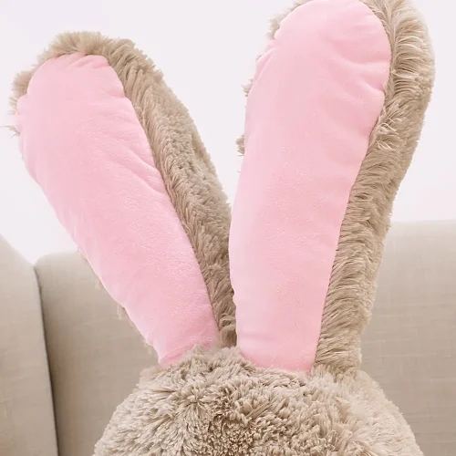 Teddyway Vuni Big Plush Bunny Giant XXL, Soft Toy, 190 Cm, 74 Inches, 6.2 Feet, Gray - Teddyway