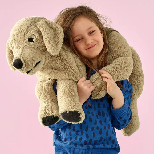 Ravi Plush Dog Golden Retriever, Soft Toy, 30 Cm, 11 Inches, 0.9 Feet, Brown - Teddyway