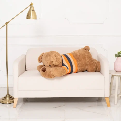 Teddyway Dami Plush Dog, Soft Toy, 70 Cm, 27 Inches, 2.3 Feet, White - Teddyway